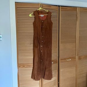 Vintage Suede Dress